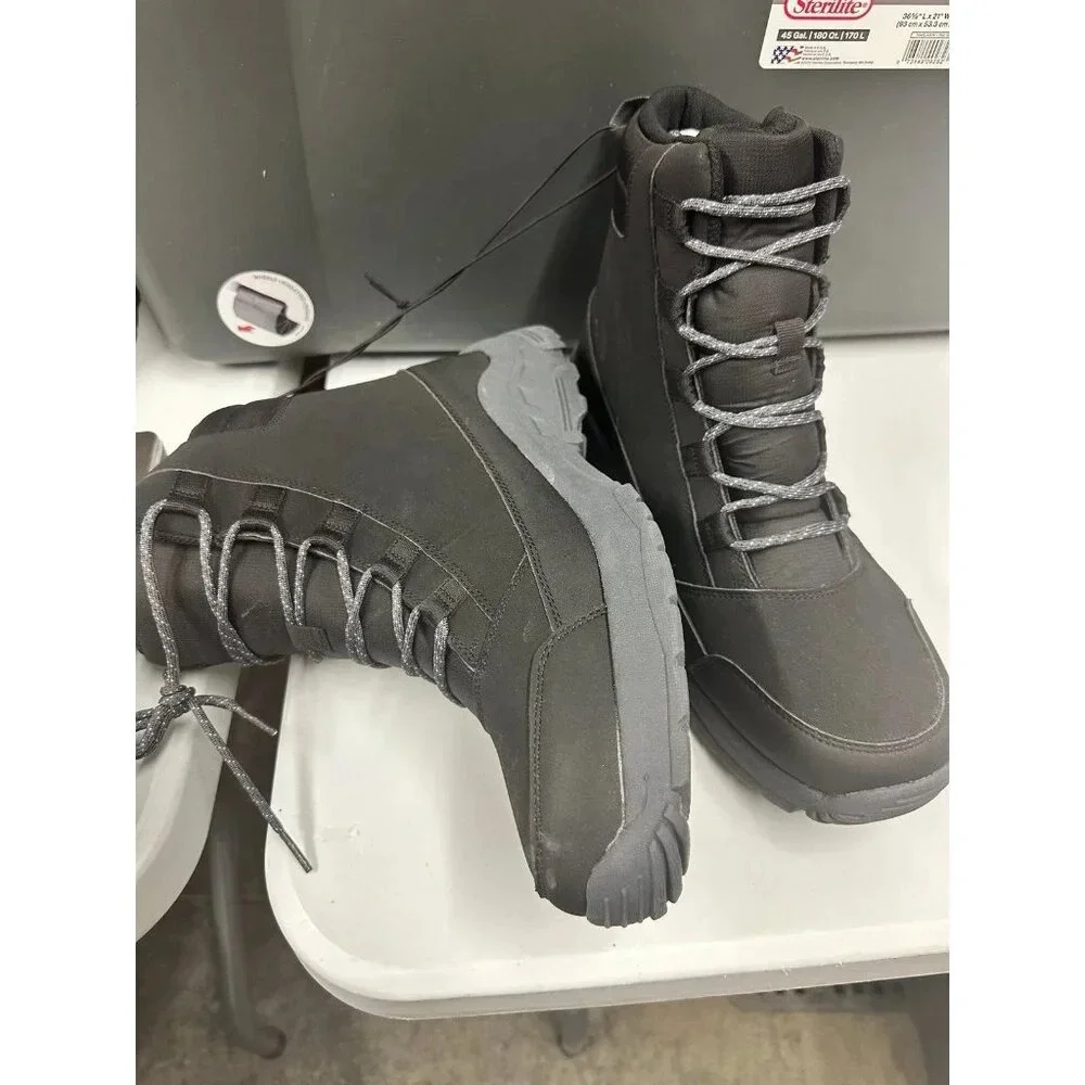 NEW mens black boots all in motion - Picture 2 of 3
